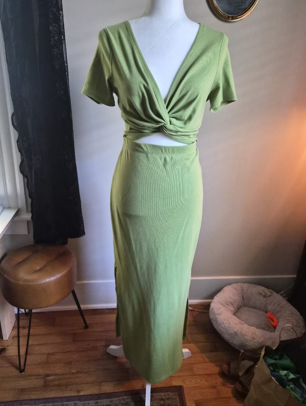 Vestique Twist-Front Dress